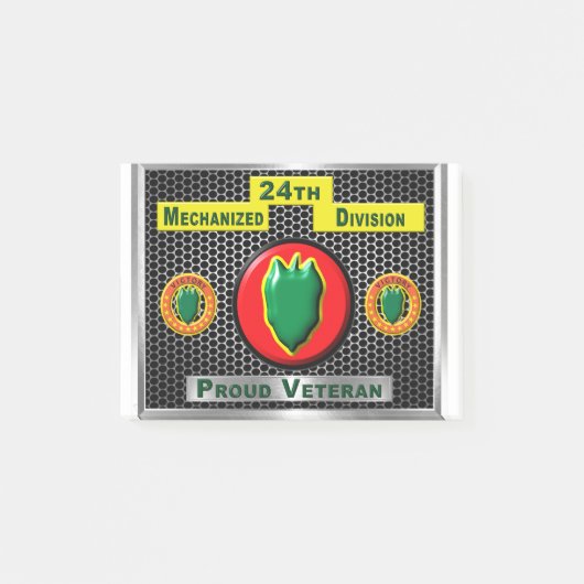Gehandicapte 24e Mechanized Infantry Division Post-it® Notes (Voorkant)