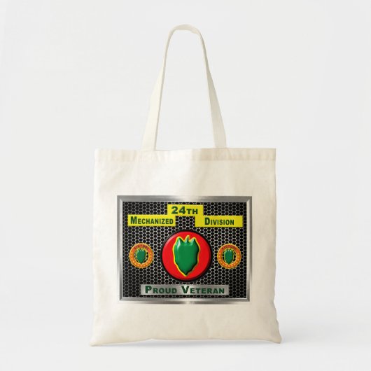 Gehandicapte 24e Mechanized Infantry Division Tote Bag (Voorkant)