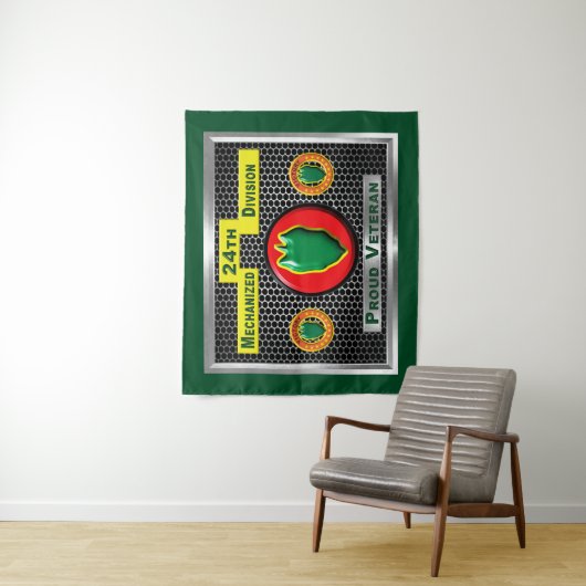 Gehandicapte 24e Mechanized Infantry Division Wandkleed (In situ)