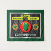 Gehandicapte 24e Mechanized Infantry Division Wandkleed (Voorkant (horizontaal))