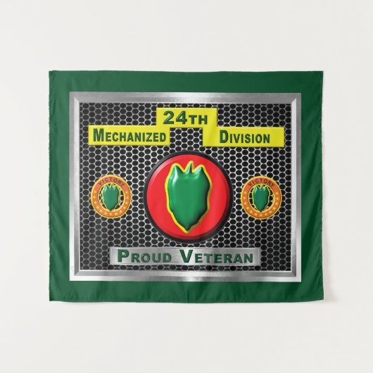 Gehandicapte 24e Mechanized Infantry Division Wandkleed (Voorkant (horizontaal))