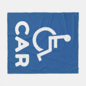 Gehandicapte auto fleece deken (Voorkant (Horizontaal))