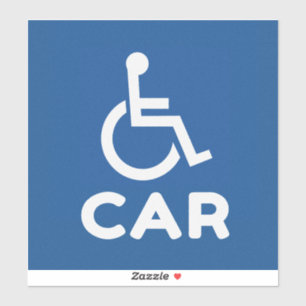 Gehandicapte auto sticker