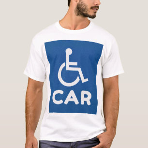 Gehandicapte auto t-shirt