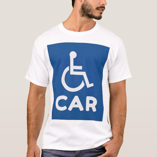 Gehandicapte auto t-shirt (Voorkant)