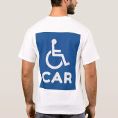Gehandicapte auto t-shirt (Achterkant)