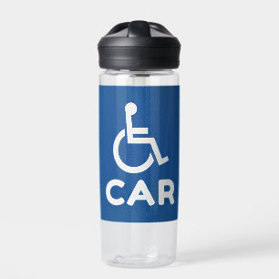 Gehandicapte auto waterfles