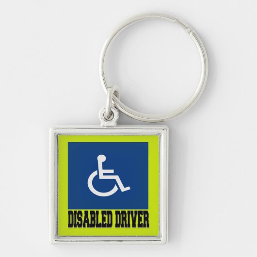 Gehandicapte bestuurder sleutelhanger (Voorkant)