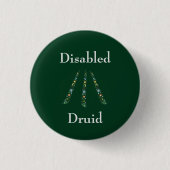 Gehandicapte druid ronde button 3,2 cm (Voorkant)