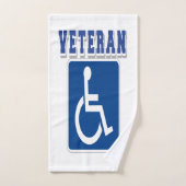 Gehandicapte gehandicapte veteraan bad handdoek (Handdoek)