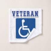 Gehandicapte gehandicapte veteraan bad handdoek (Wasdoekje)