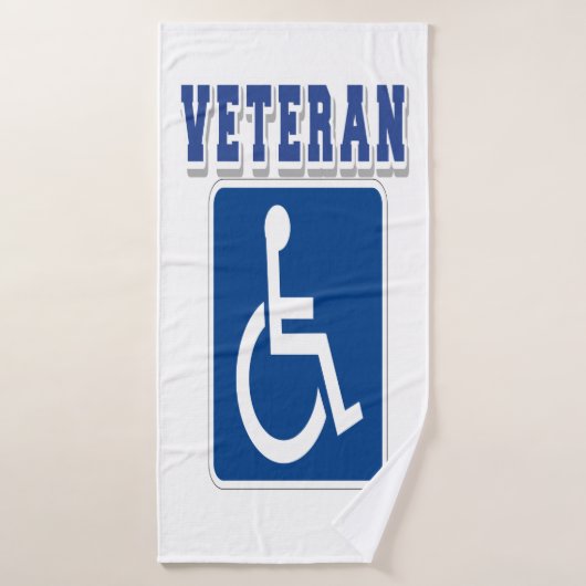 Gehandicapte gehandicapte veteraan badhanddoek (Badhanddoek)