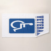 Gehandicapte gehandicapte veteraan badhanddoek (Badhanddoek)