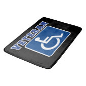 Gehandicapte gehandicapte veteraan badmat (Gekanteld)