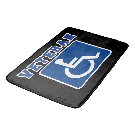 Gehandicapte gehandicapte veteraan badmat (Gekanteld)