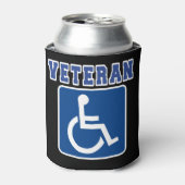 Gehandicapte gehandicapte veteraan blikjeskoeler (Blikje Voorkant)