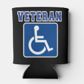 Gehandicapte gehandicapte veteraan blikjeskoeler (Achterkant)