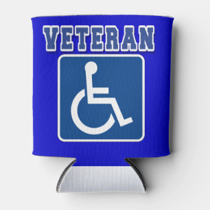 Gehandicapte gehandicapte veteraan blikjeskoeler