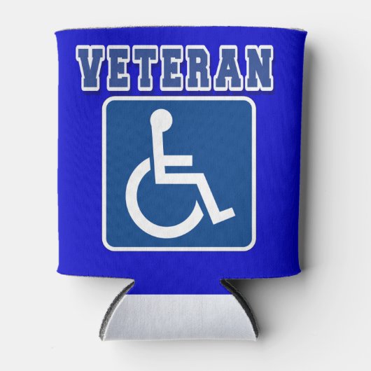 Gehandicapte gehandicapte veteraan blikjeskoeler (Voorkant)