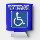Gehandicapte gehandicapte veteraan blikjeskoeler (Achterkant)