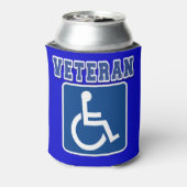 Gehandicapte gehandicapte veteraan blikjeskoeler (Blikje Achterkant)