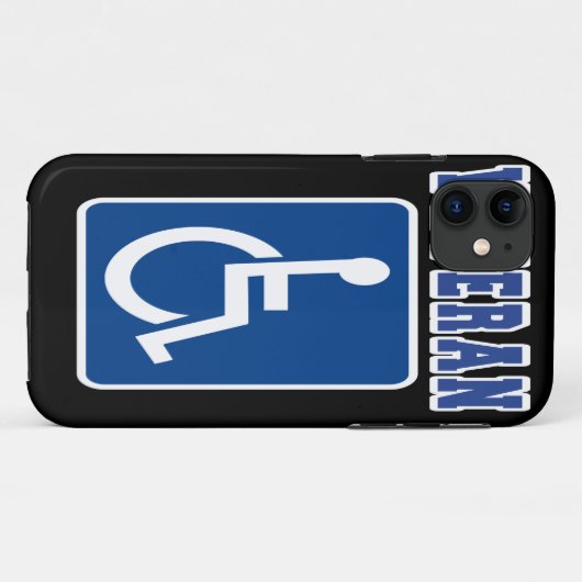 Gehandicapte gehandicapte veteraan Case-Mate iPhone case (Achterkant (horizontaal))