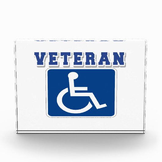 Gehandicapte gehandicapte veteraan fotoblokken (Voorkant)