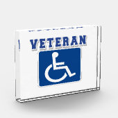 Gehandicapte gehandicapte veteraan fotoblokken (Links)