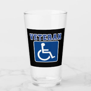 Gehandicapte gehandicapte veteraan glas