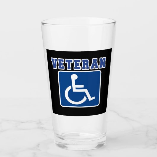 Gehandicapte gehandicapte veteraan glas (Voorkant)