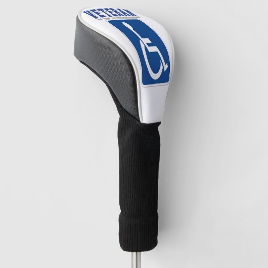 Gehandicapte gehandicapte veteraan golfheadcover (Schuin)