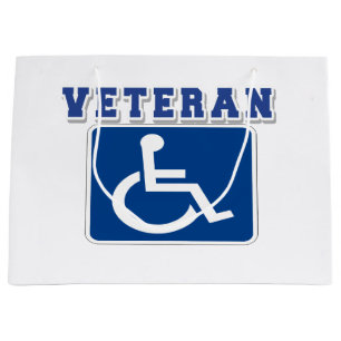 Gehandicapte gehandicapte veteraan groot cadeauzakje