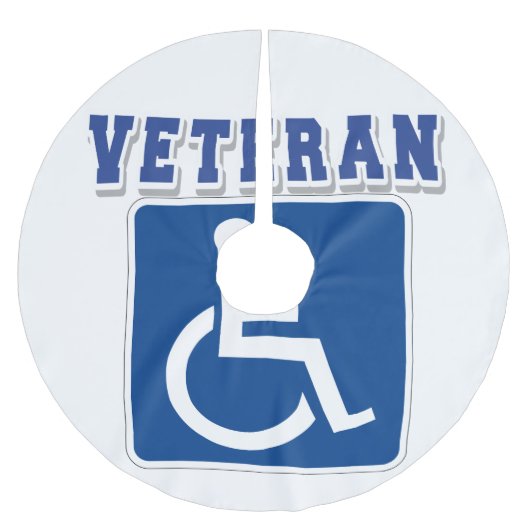 Gehandicapte gehandicapte veteraan kerstboom rok (Voorkant)