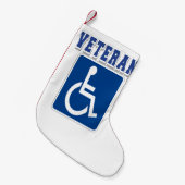 Gehandicapte gehandicapte veteraan kleine kerstsok (Voorkant (Hangend))