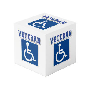 Gehandicapte gehandicapte veteraan kubus
