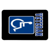Gehandicapte gehandicapte veteraan magneet (Horizontaal)