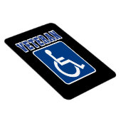 Gehandicapte gehandicapte veteraan magneet (Rechterzijde)