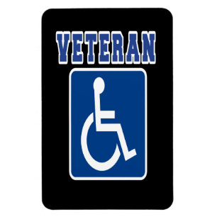 Gehandicapte gehandicapte veteraan magneet