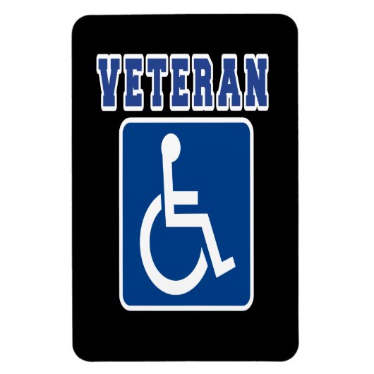 Gehandicapte gehandicapte veteraan magneet (Verticaal)