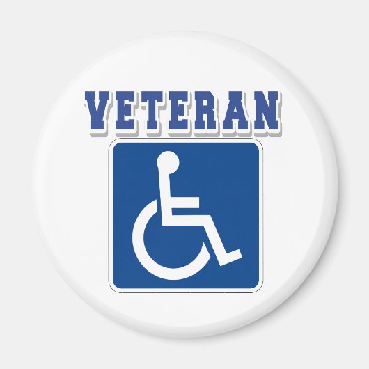 Gehandicapte gehandicapte veteraan magneet (Voorkant)