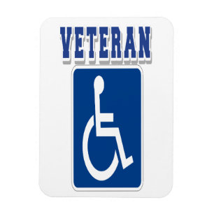 Gehandicapte gehandicapte veteraan magneet