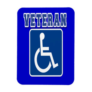 Gehandicapte gehandicapte veteraan magneet