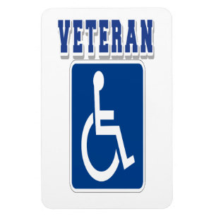 Gehandicapte gehandicapte veteraan magneet