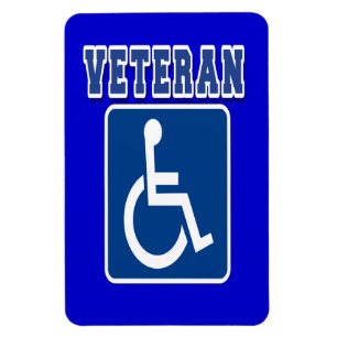Gehandicapte gehandicapte veteraan magneet