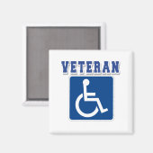 Gehandicapte gehandicapte veteraan magneet (Voorkant / Achterkant)
