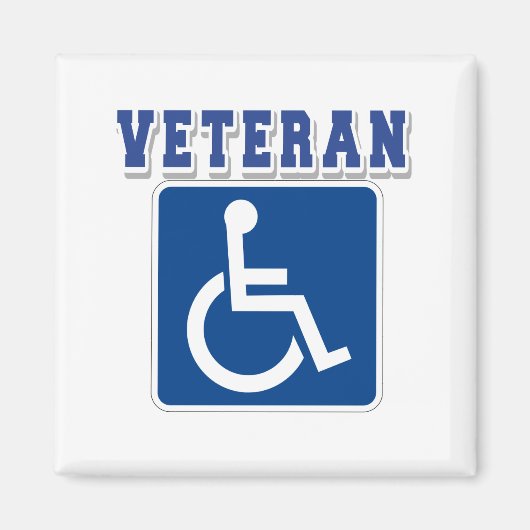 Gehandicapte gehandicapte veteraan magneet (Voorkant)