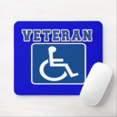 Gehandicapte gehandicapte veteraan muismat (Met muis)