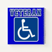 Gehandicapte gehandicapte veteraan notitieboek (Achterkant)