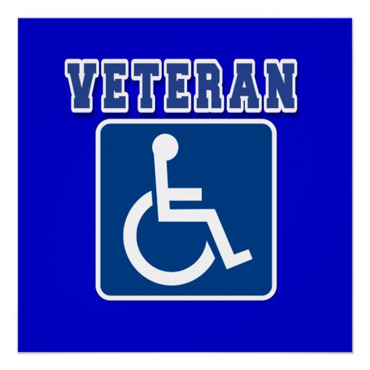 Gehandicapte gehandicapte veteraan perfect poster (Voorkant)