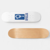 Gehandicapte gehandicapte veteraan persoonlijk skateboard (Horizontaal)